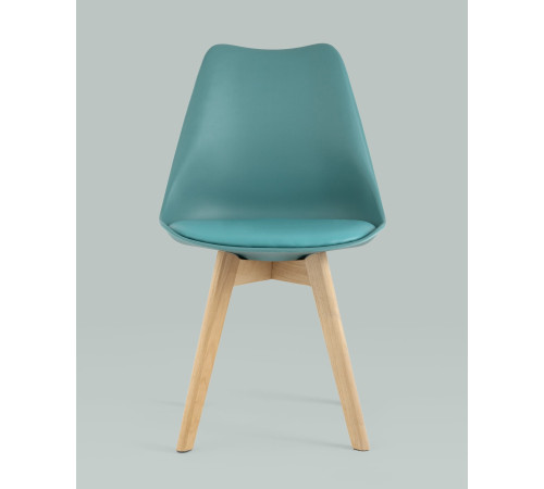 Стул Stool Group Frankfurt New Y863 серо-зеленый/деревянные ножки