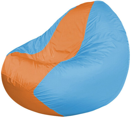 Кресло-мешок Flagman Classic К2.1-53 голубый/оранжевый