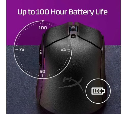 Игровая мышь HyperX Pulsefire Haste 2 Wireless черный
