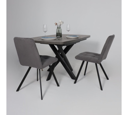 Стул Мамадома Rommy b28 Antracite Lux/черный