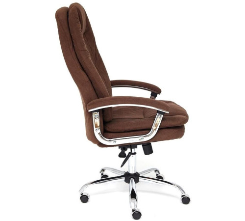 Кресло TetChair Softy LUX флок, коричневый