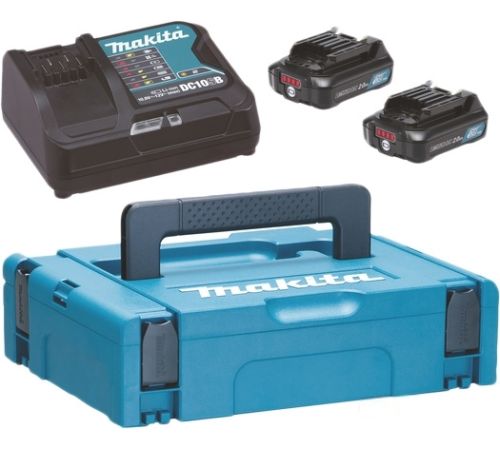 Аккумулятор с зарядным устройством Makita BL1021B + DC10SB 12В/2 Ah + 12В
