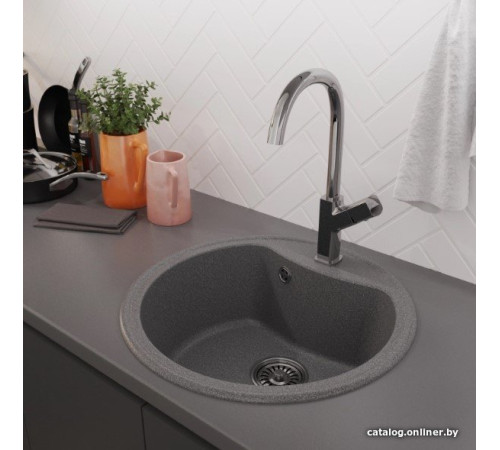 Кухонная мойка Mixline ML-GM09 551798 темно-серый