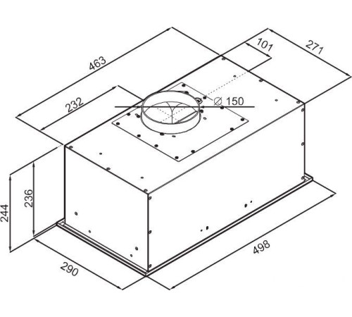 Кухонная вытяжка MAUNFELD Crosby Power 50 черный