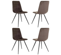 Стул Бюрократ CH-K1 4 шт коричневый Holland 74/черный