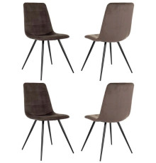 Стул Бюрократ CH-K1 4 шт коричневый Holland 74/черный