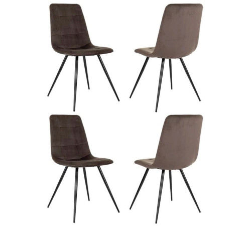 Стул Бюрократ CH-K1 4 шт коричневый Holland 74/черный