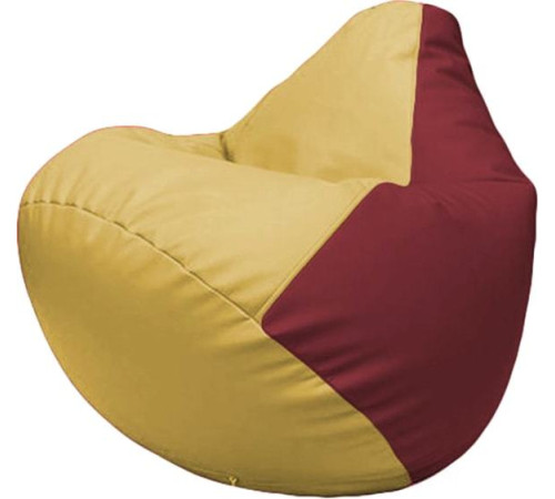 Кресло-мешок Flagman Груша Макси Г2.3-0821 охра/бордовый