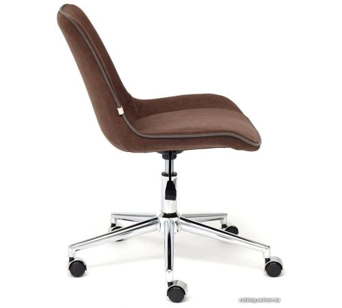 Офисное кресло TetChair Style флок, коричневый