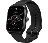 Умные часы Amazfit GTS 4 черный, с черным ремешком из фторэластомера