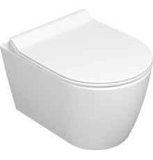 Унитаз подвесной Керамин Трент R МЛ Slim белый матовый