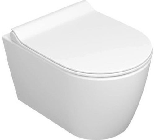 Унитаз подвесной Керамин Трент R МЛ Slim белый матовый