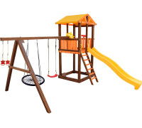 Игровой комплекс Perfetto Sport Pitigliano-3 + качели Паутина
