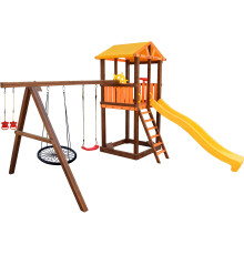 Игровой комплекс Perfetto Sport Pitigliano-3 + качели Паутина
