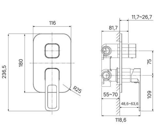 Смеситель IDDIS Slide SLISB00i68
