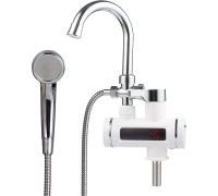 Проточный электрический водонагреватель кран+душ Unipump BEF-001-03 с дисплеем и душевой лейкой
