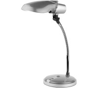 Настольная лампа ЭРА NE-301-E27-15W-S серебро