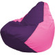 Кресло-мешок Flagman Груша Макси Г2.1-32 розовый/фиолетовый