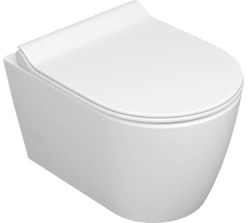 Унитаз Керамин Трент R Безободковый сиденье Slim с микролифтом