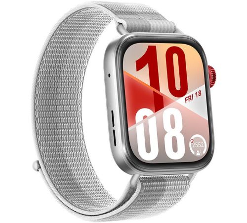 Умные часы Huawei Watch FIT 4 серебристый, с серым нейлоновым ремешком, международная версия