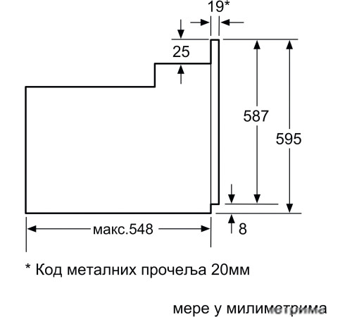 Электрический духовой шкаф Bosch Serie 2 HBF153EB0