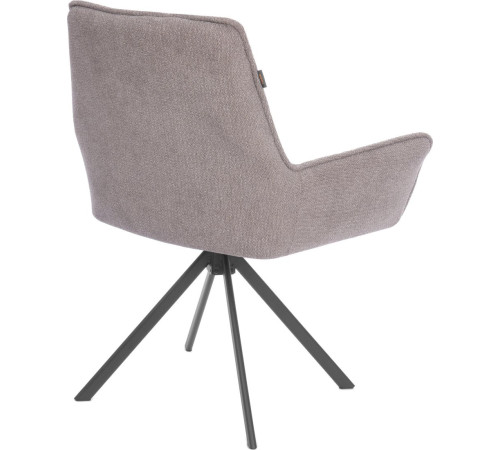 Стул с подлокотниками TetChair Мурано опора 360 велюр/букле HYP, бежевый