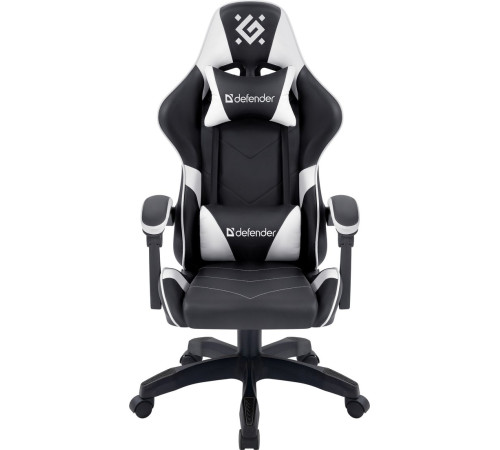 Игровое геймерское кресло Defender Companion черный/белый