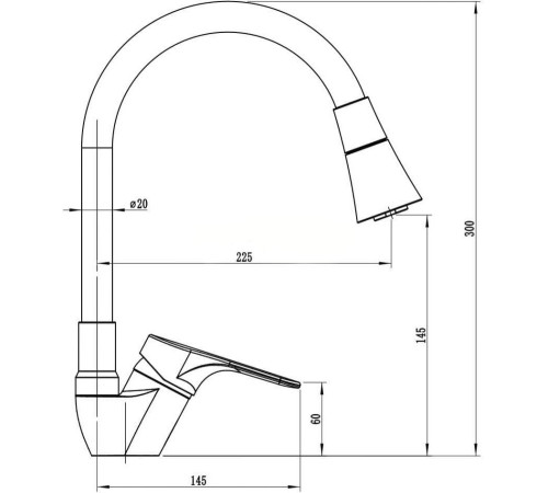 Смеситель Voda Lucky LY 519F