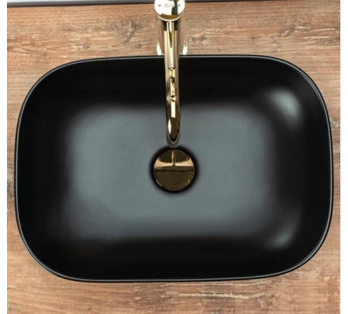 Умывальник Rea Belinda U8470 черный матовый