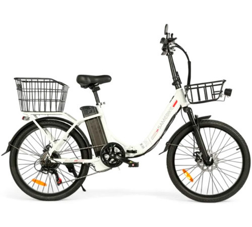 Электровелосипед SameBike City Master MY-E04 белый