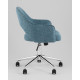 Офисное кресло Stool Group Кларк Clarkson Tweed Blue рогожка, синий