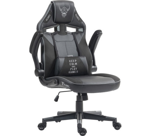 Игровое геймерское кресло FLOKY Asgard Black черный