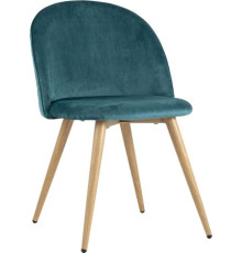 Стул Stool Group Лион велюр c ромбами аквамарин