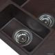 Кухонная мойка Wisent 580-27WQ с сифоном GER011