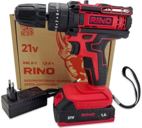Ударная дрель-шуруповерт RINO DRL2-1 с 1-им АКБ
