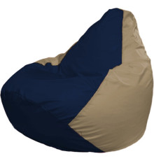 Кресло-мешок Flagman Груша Макси Г2.1-39 бежевый темный/синий темный