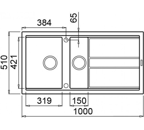 Кухонная мойка Elleci Best 475 Black K86