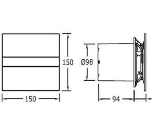 Осевой вентилятор CATA E-100 GST