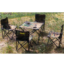 Стол со стульями WMC Tools WMC-SP-118C