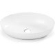 Умывальник Belux Турин 610 эллипс 18, белый матовый/Solid Surface