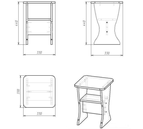 Табурет Гамма ТБ3 лимба