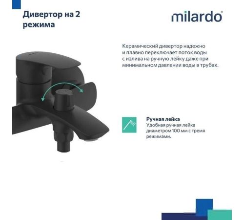 Смеситель Milardo Rora RORBL00M02