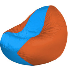 Кресло-мешок Flagman Classic К2.1-156 оранжевый/голубый