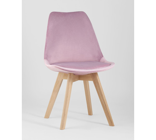 Стул Stool Group Frankfurt велюр розовый