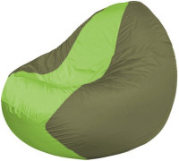 Кресло-мешок Flagman Classic К2.1-110 оливковый темный/салатовый