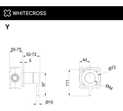 Смеситель Whitecross Y1241BL черный матовый