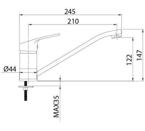 Смеситель Milardo Meal M06SB00M05