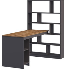 Стол Неман мебель Мальма МН-135-26 1 дуб вотан/графит