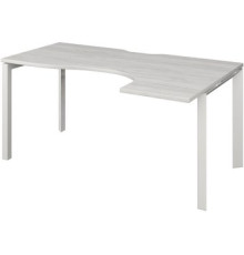 Стол Программа Техно Аргентум-МП НТМП.П-040 правый сосна винтер/белый