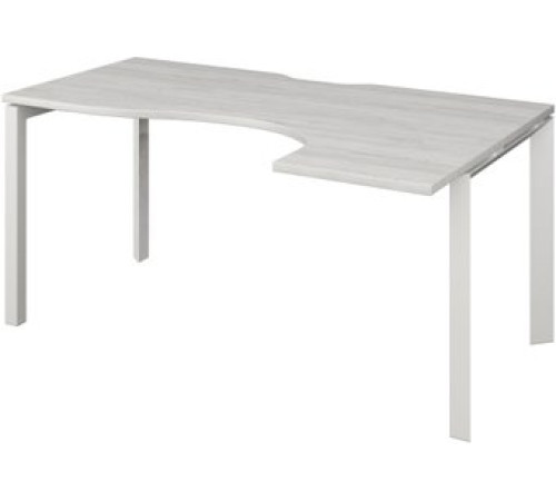 Стол Программа Техно Аргентум-МП НТМП.П-040 правый сосна винтер/белый